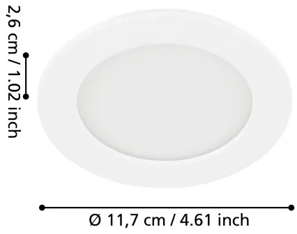 Eglo 99148 - Plafoniera da incasso LED FUEVA 5 LED/5,5W/230V