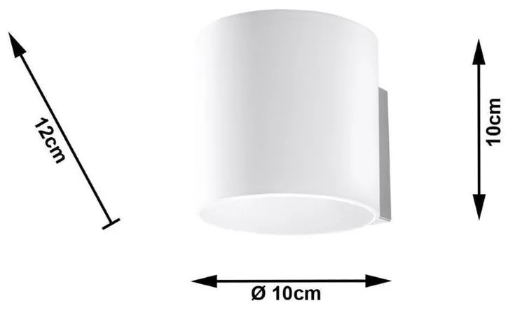 Applique da Parete in Vetro Bianco VICI G9 Bianca da interno