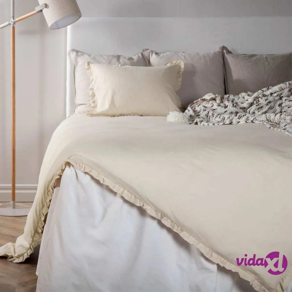Venture Home Set da Letto Lias 200x150 cm Cotone Beige