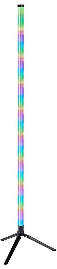 Grundig - Lampada da terra dimmerabile LED RGBW, 10W/5V, nera + telecomando