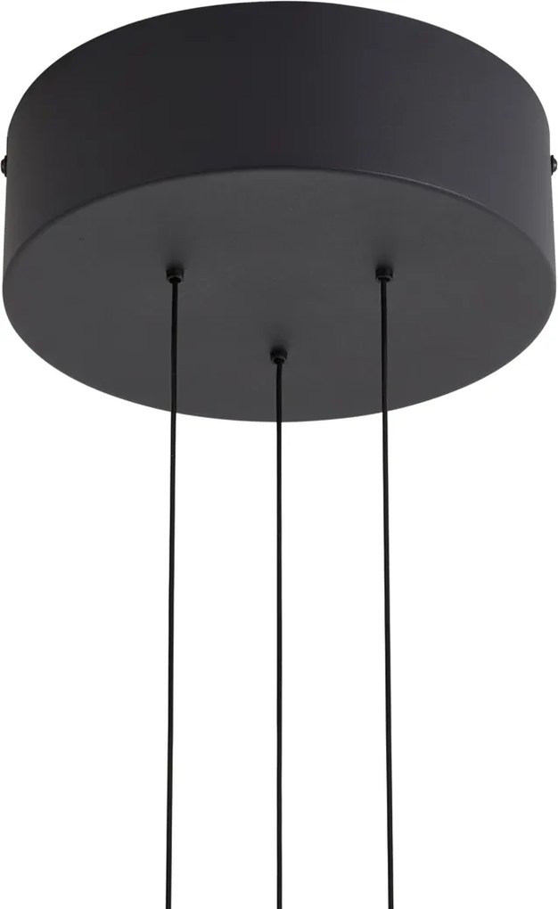 Lampada a Sospensione Moderna Nera Incl. LED Dimmerabile - Smith