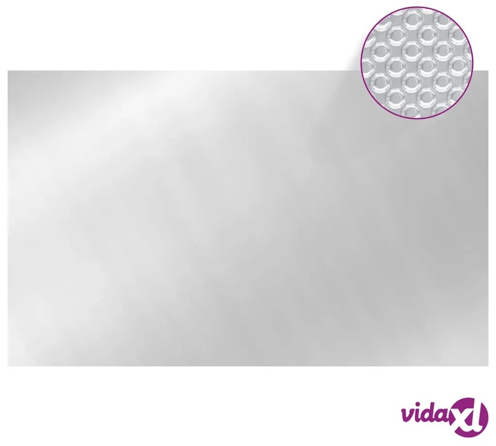 vidaXL Copertura per Piscina Argento 260x160 cm PE