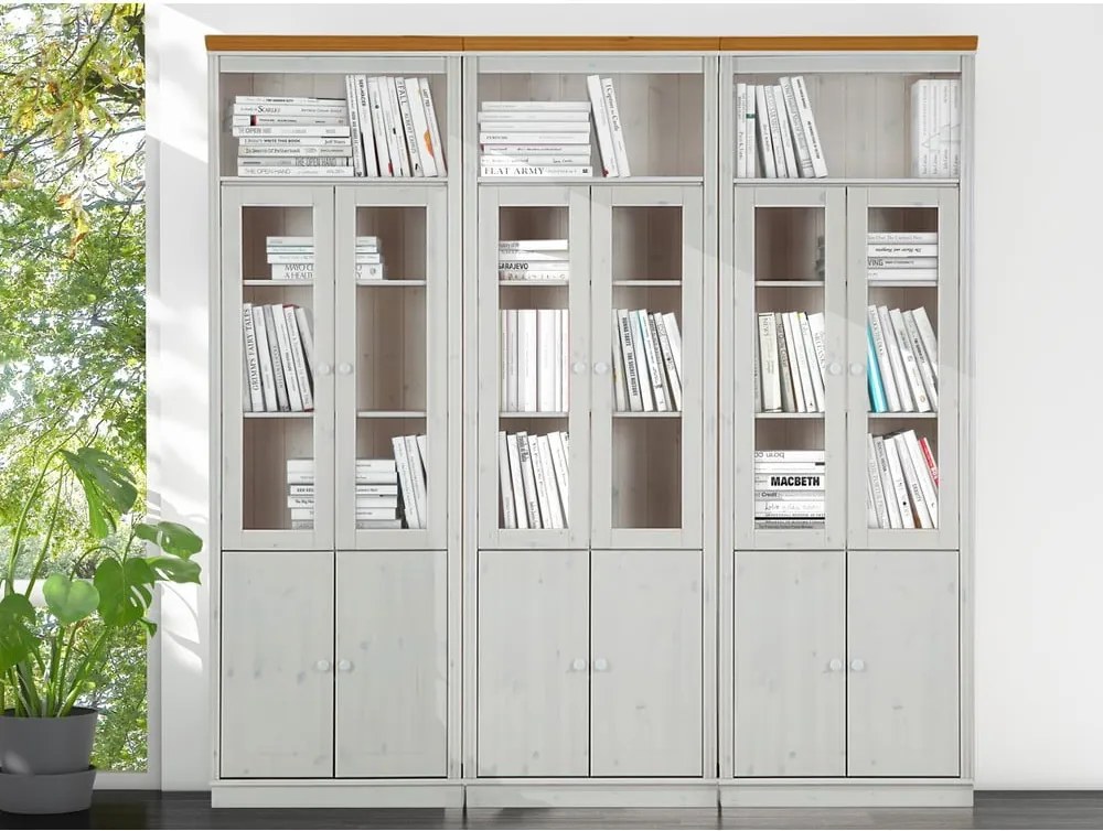 Vetrina in legno di pino bianco 518x223 cm Anita - Støraa