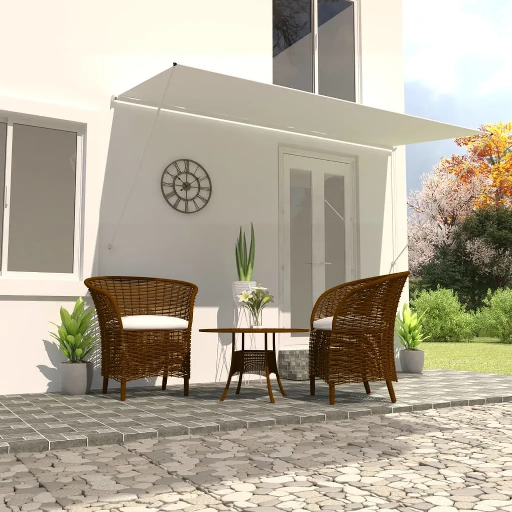Tenda Da Sole Retrattile 400x150 Cm Crema /