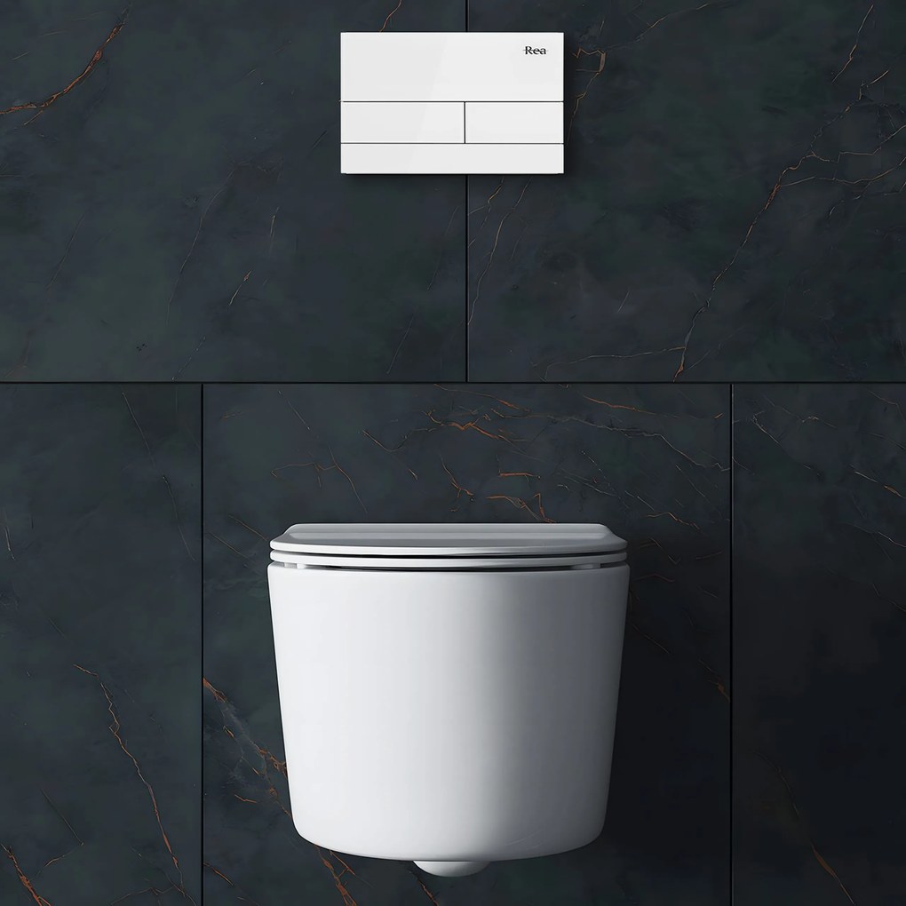 Telaio WC da incasso K011A-Q Rea T White Glass