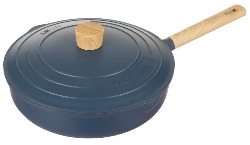 Padella alta 28 cm con coperchio blu Pot Art