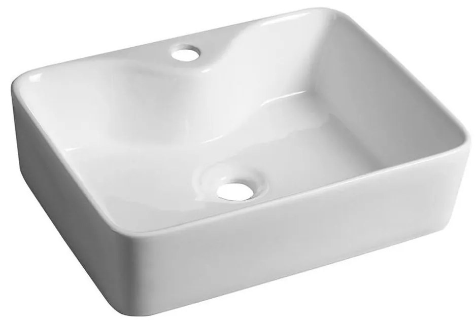Sapho - Lavabo da appoggio BALENA 48x37 cm ceramica/bianco