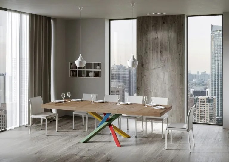 Tavolo allungabile Volantis Premium - Design Moderno e Sophisticato 90 cm, 90x180/284 cm Volantis Premium / Quercia Natura