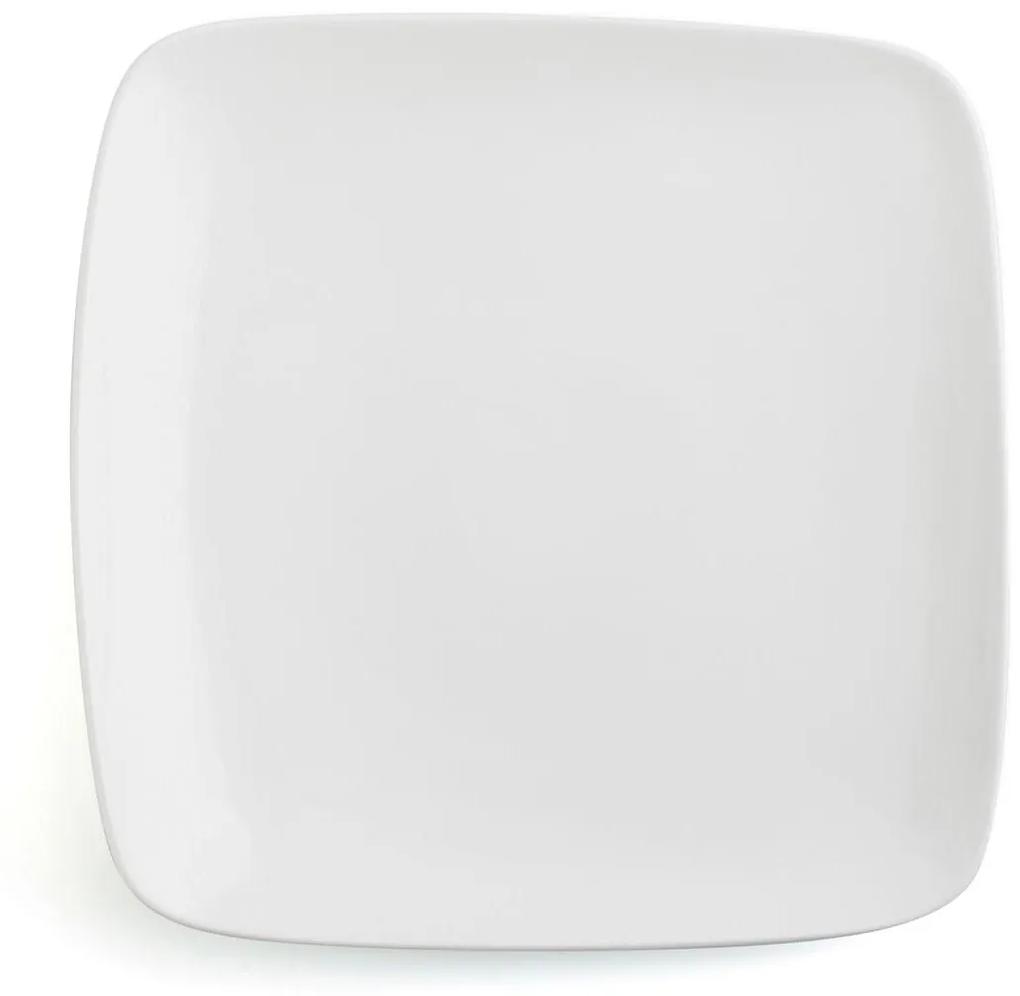 Piatto Piano Ariane Vital Quadrato Ceramica Bianco (24 x 19 cm) (12 Unità)