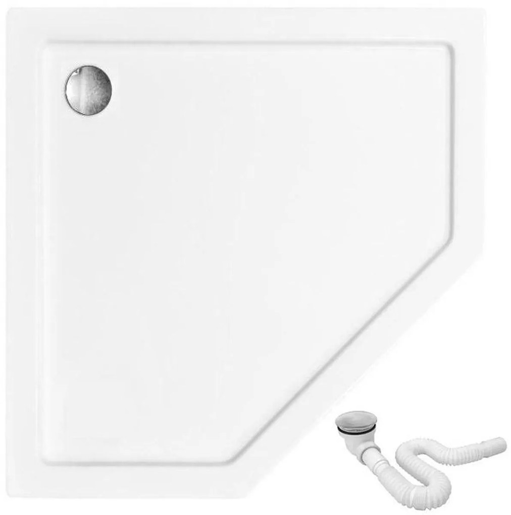 Rea Diamond piatto doccia pentagonale 90x90 cm bianco REA-K6522
