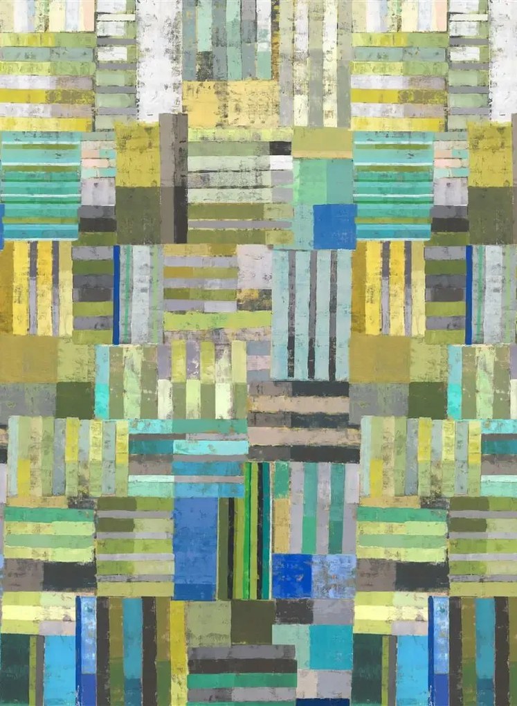 Designers Guild Carta da parati panoramica Achara - Azure