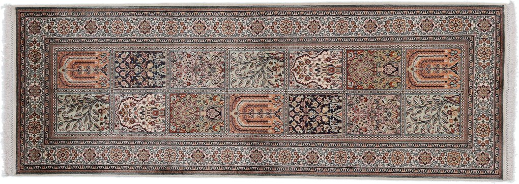 Cashmere Silk Tappeto orientale 210x80 (Indian) Annodato A Mano