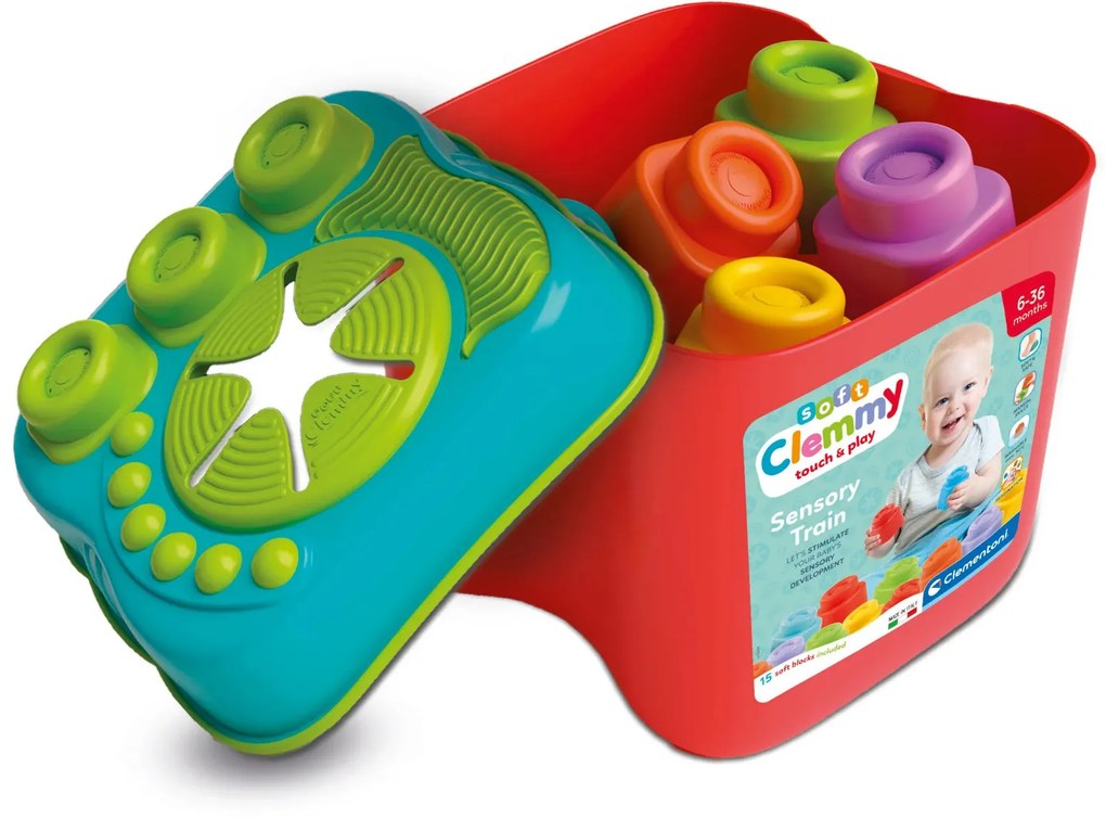Clemmy baby - Secchiello sensoriale con mattoncini