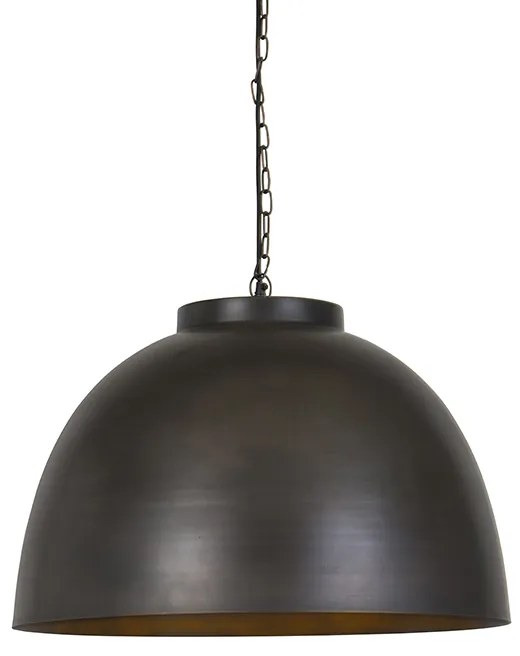 Lampada a sospensione industriale marrone anticato 60 cm - Hoodi