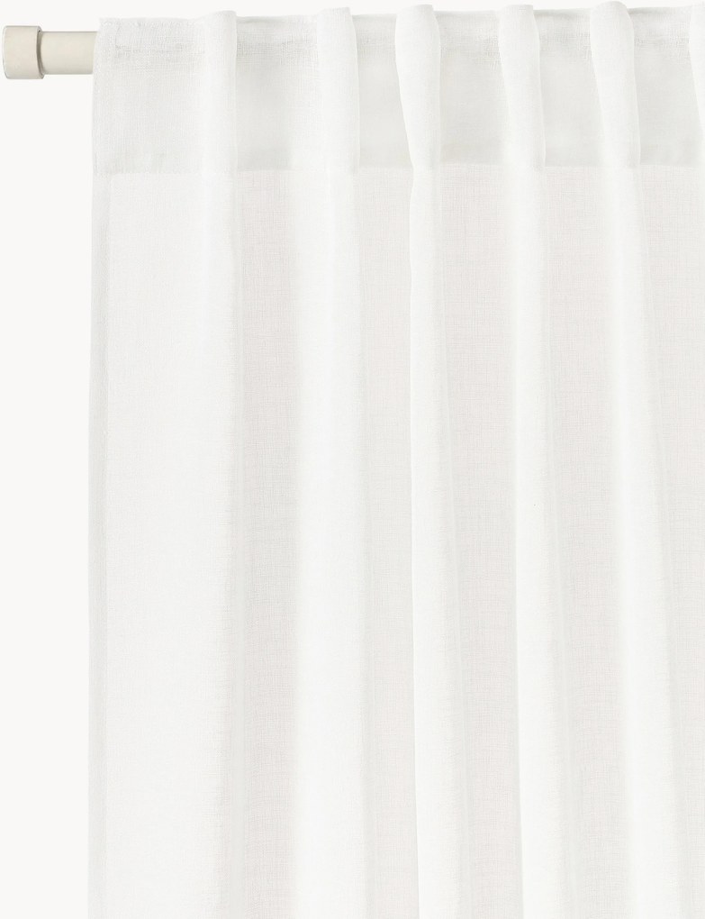 Set di 2 tende semitrasparenti Ibiza, larg. 135 cm