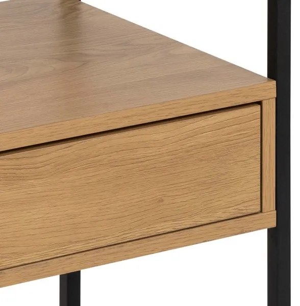 Comodino ZEIN rovere/nero