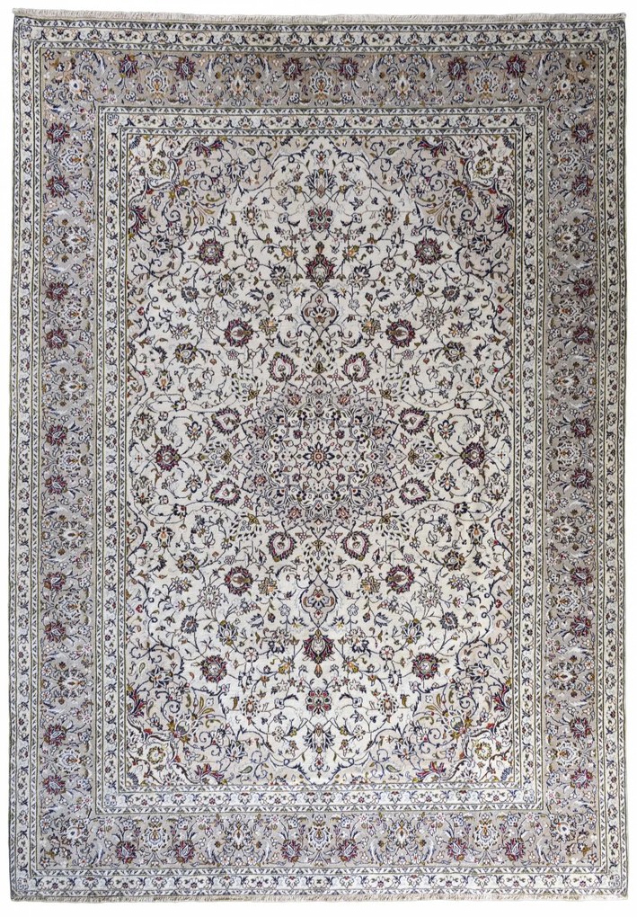 Kashan Tappeto persiano 250 x 350 Beige (Iran) Annodato A Mano