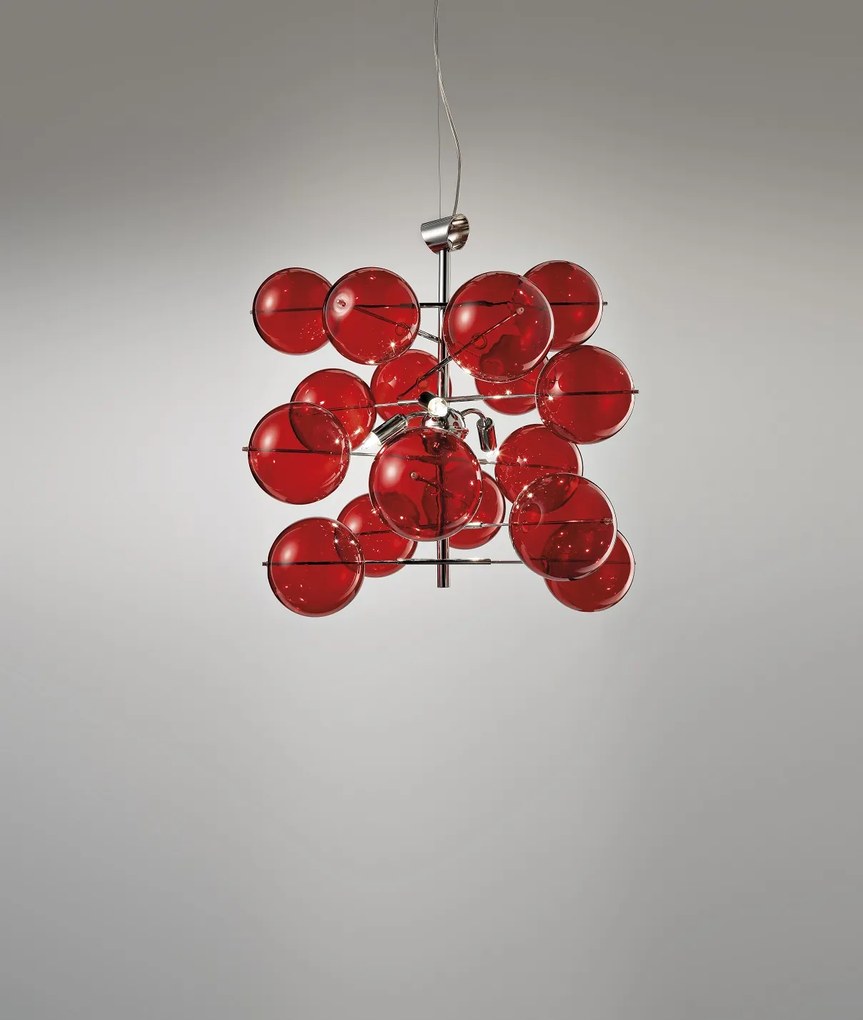 3-light suspension lamp - 255.140 Atom collection by MetaL Lux Bianco