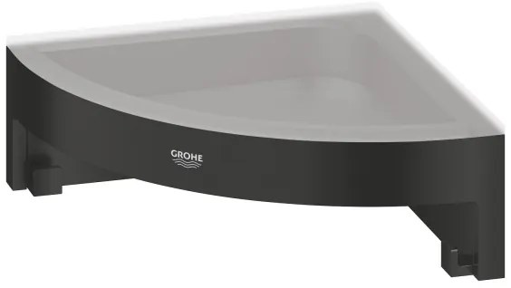 GROHE 411062430 - Mensola angolare per doccia ESSENTIALS 250 × 250 mm nera