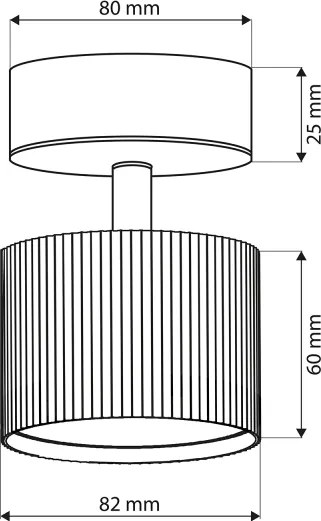 Brilagi - LED Faretto STRIPY 1xGX53/15W/230V nero