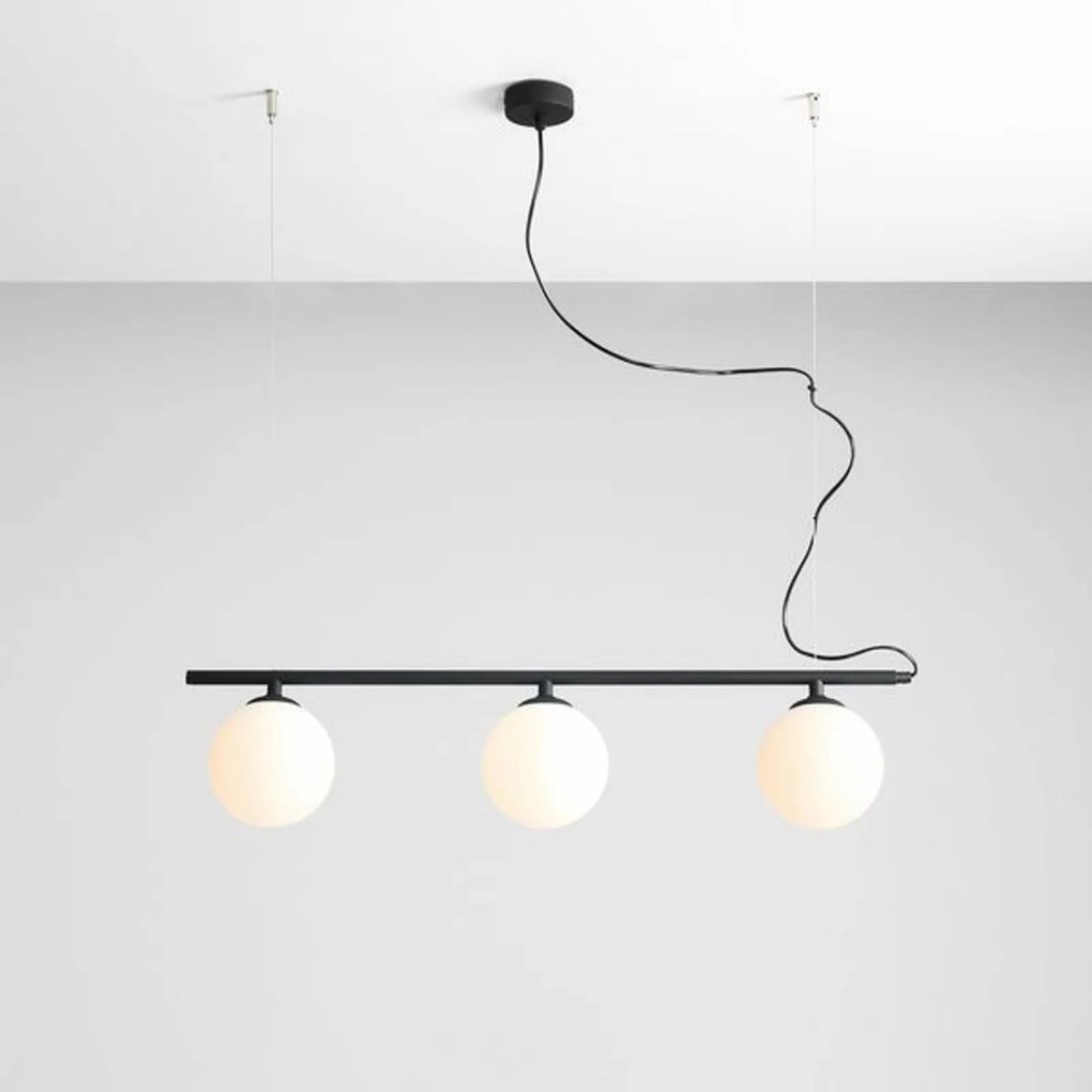 ALDEX Lampada a sospensione Beryl, 3 luci, nero