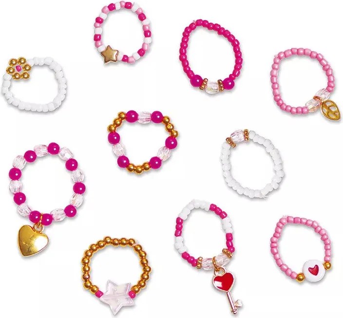 Atelier per bambini - 10 adorabili anelli di perle da creare