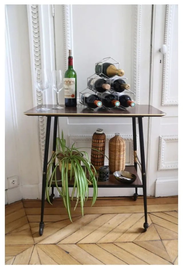 Portabottiglie in metallo grigio - Compactor