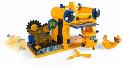 Playset di Veicoli Super Wings Donnie Hangar (4 Unità)