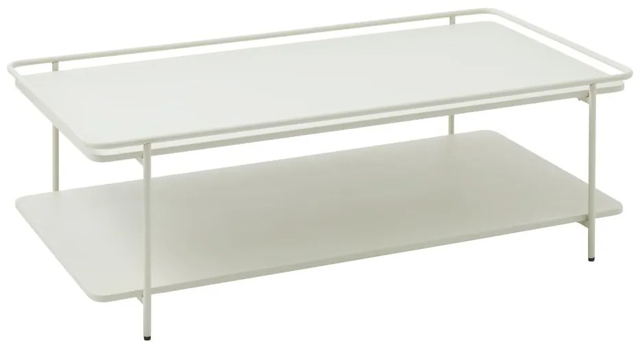 Tavolino da salotto grigio chiaro in metallo 55x110 cm Yuba – Unique Furniture