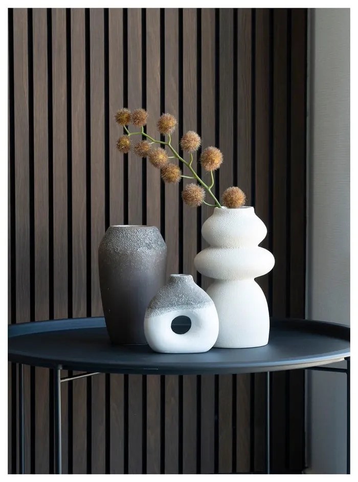 Vaso in gres crema (altezza 26,5 cm) - House Nordic