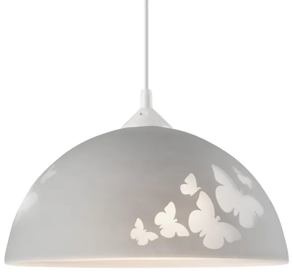 Lampadario a sospensione con filo 1xE27/60W/230V farfalle