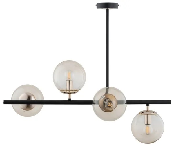 Lampadario a sospensione con supporto rigido LURO 4xE14/40W/230V