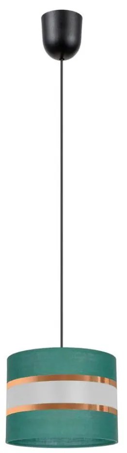 Lampadario su corda  CORAL 1xE27/60W/230V d. 20 cm verde