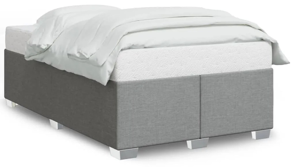 Giroletto Senza Materasso Grigio Chiaro 120x200 Cm Tessuto /