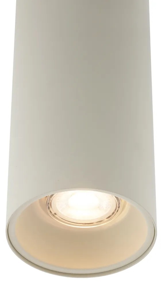 Lampada a sospensione moderna beige GU10 Ø50mm - Tubo