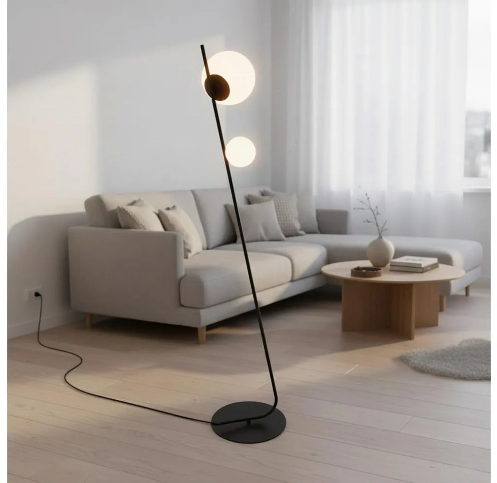 Lampada da terra TATU 2xG9/8W/230V nera