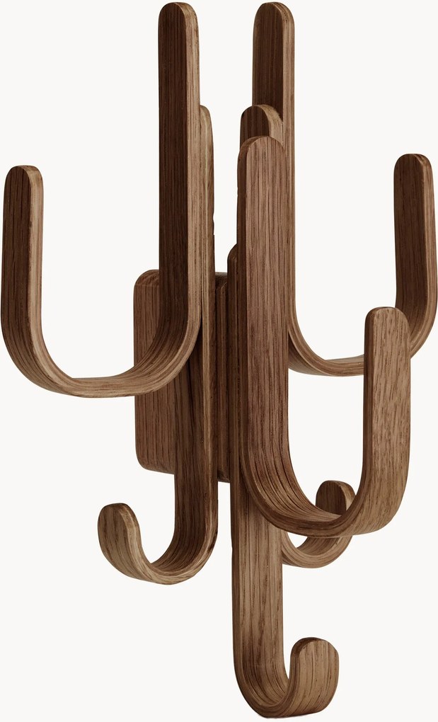 Appendiabiti in legno di quercia Woody