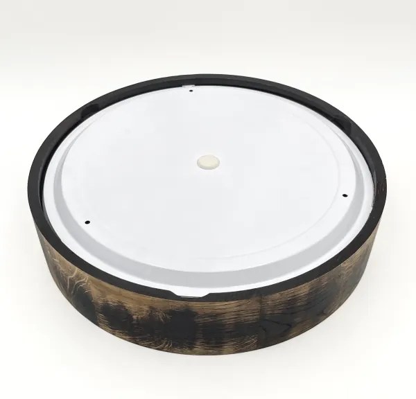 Plafoniera bagno OAK SMOKY 3xE27/15W/230V IP54 Ø37,5 cm rovere/marrone