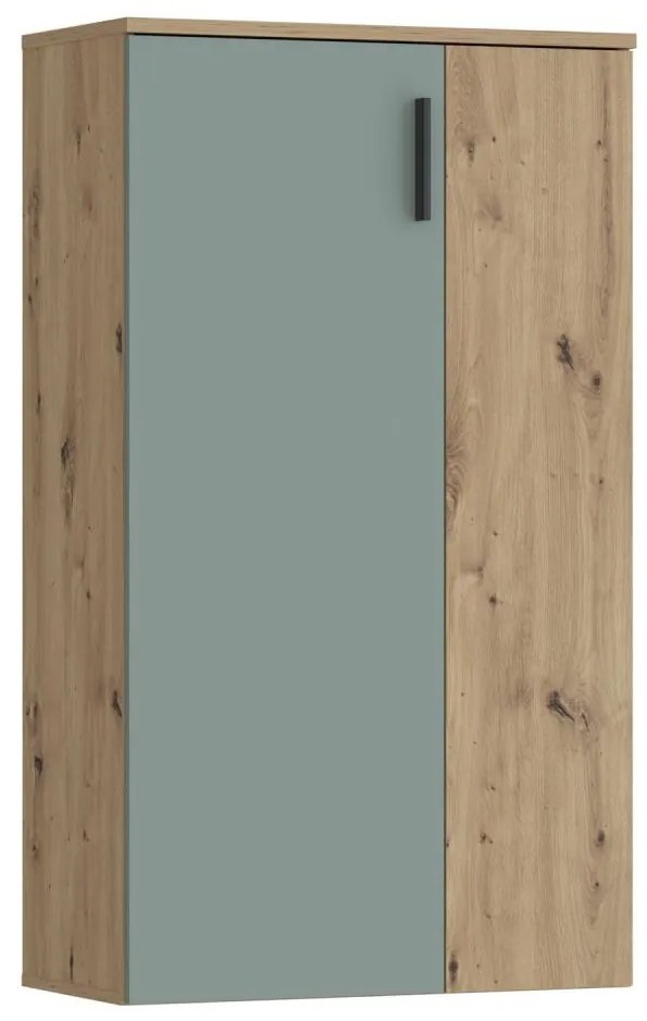 Scarpiera ETON rovere artisan/verde