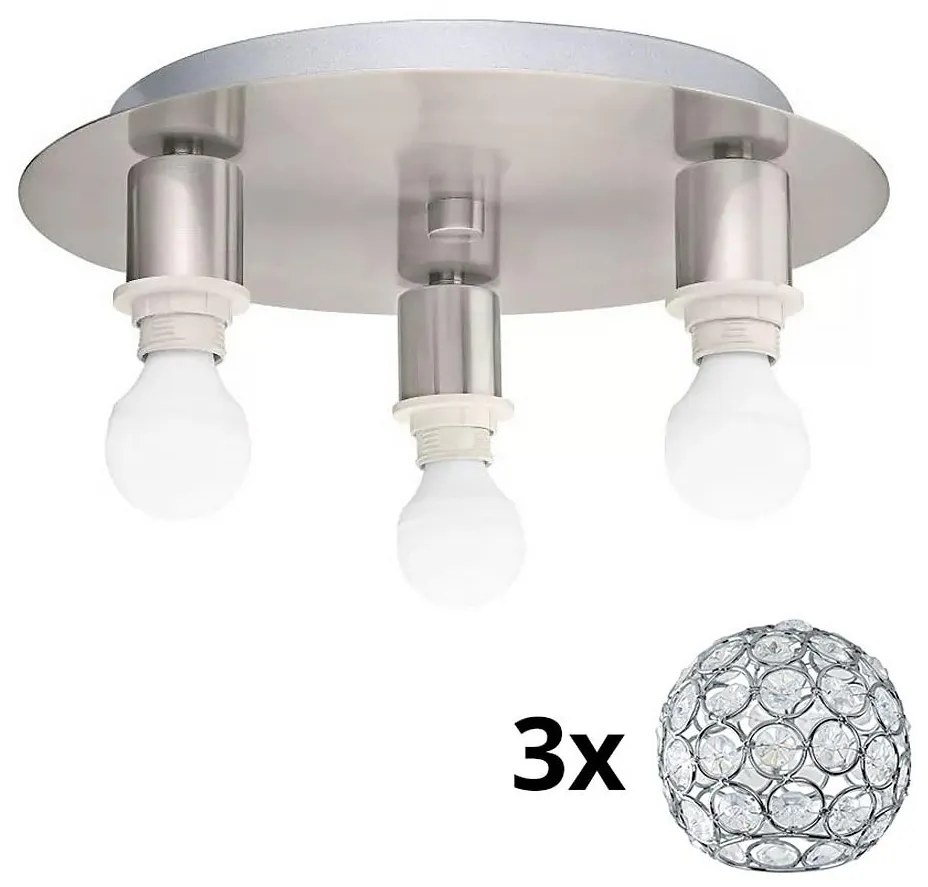 Eglo - Plafoniera LED MY CHOICE 3xE14/4W/230V cromo