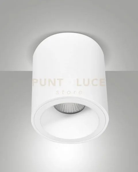Guamo plafoniera tonda bianca 1 luce attacco gu10 d.9cm