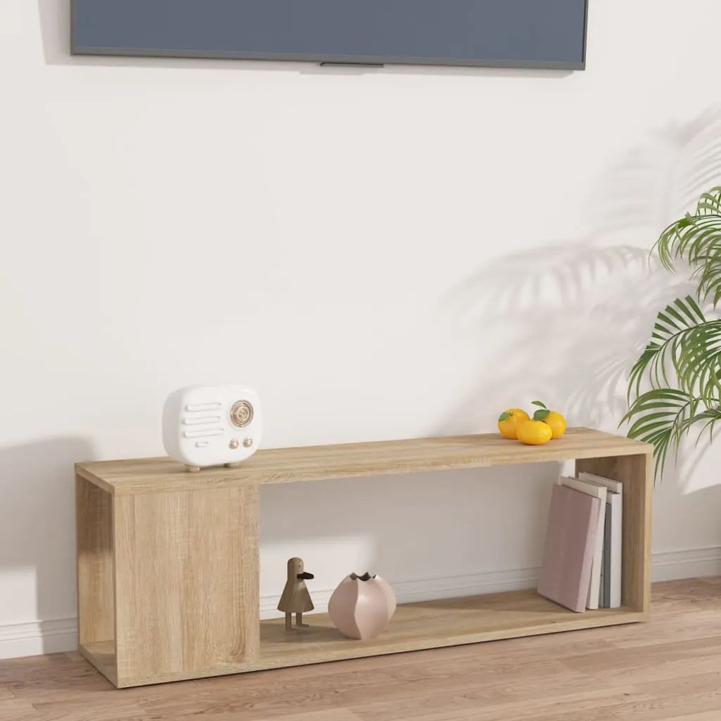 Mobile Porta Tv Rovere Sonoma 100x24x32 Cm İn Truciolato /