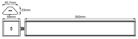 Ledvance - Luce di sottolineatura a LED dimmerabile con sensore CORNER LED/5W/230V