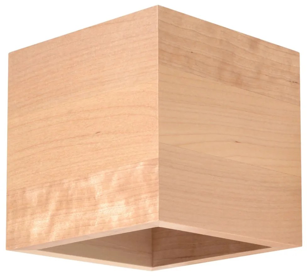 Applique in Legno Naturale da parete QUAD G9 da interno Colore del corpo Legno