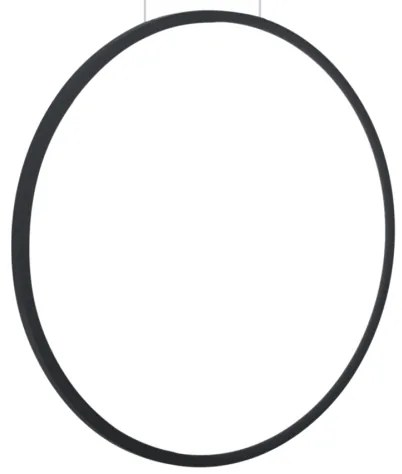 Lampadario a sospensione con cavo SATURNO LED/28W/230V Ø 50 cm IP44 nero