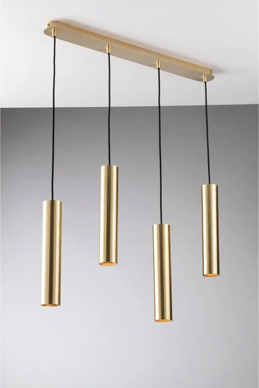 Lampadario Glamour Fluke oro 4x GU10 Ø68cm LUCE AMBIENTE DESIGN