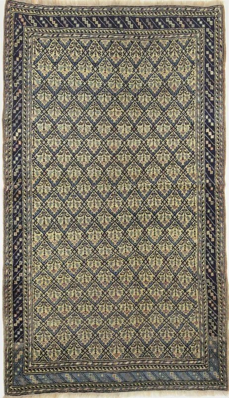 Tappeto 140 x 240 Marrone (Russia) Annodato A Mano