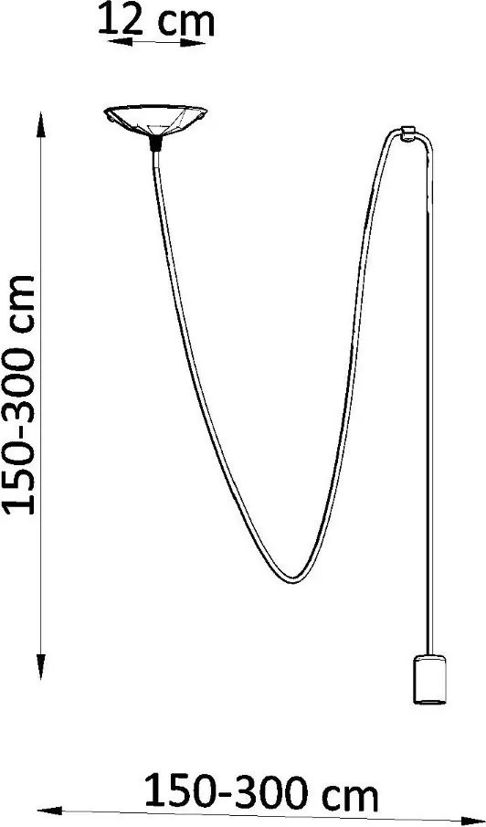 Lampada a Sospensione EDISON 1 E27 Nera in Acciaio