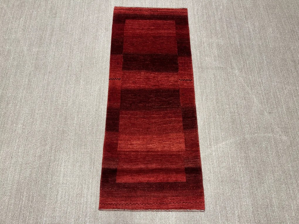 Loribaft Tappeto persiano 70x190 Rosso (Iran) Annodato A Mano