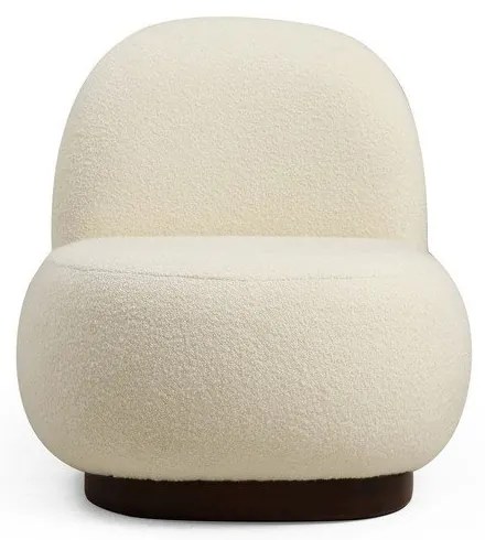 Poltrona bianca in tessuto bouclé Tina - Artie